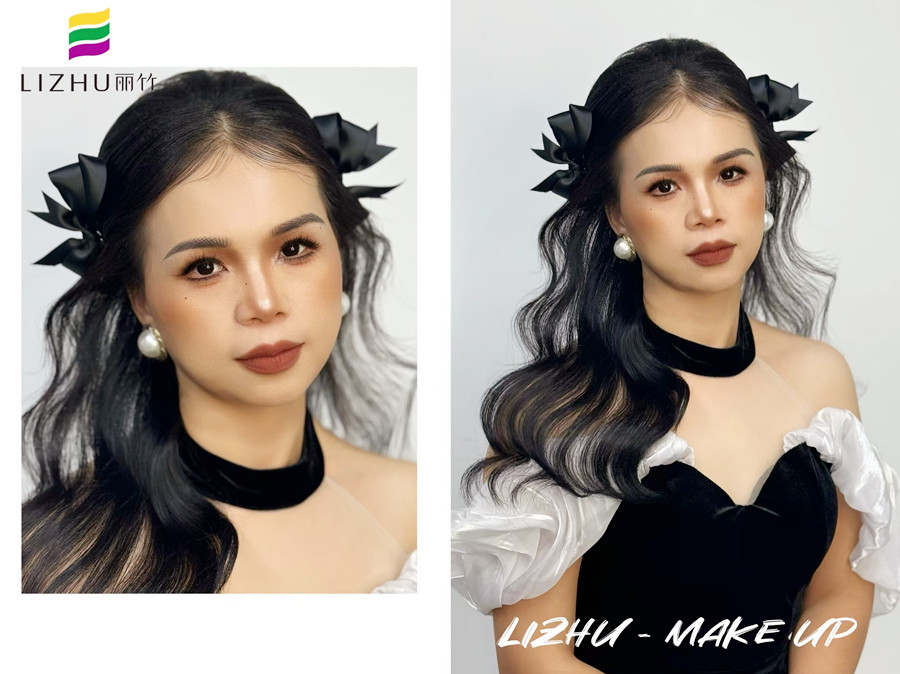 甜美輕泰造型，廣西造型寫(xiě)真化妝課程作品